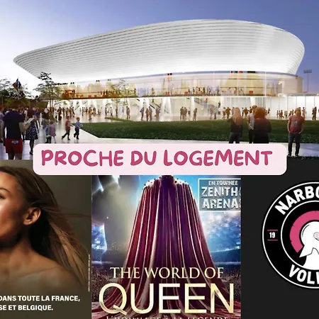 דירה Climatisee -proche Arena & Grands Buffets נרבון